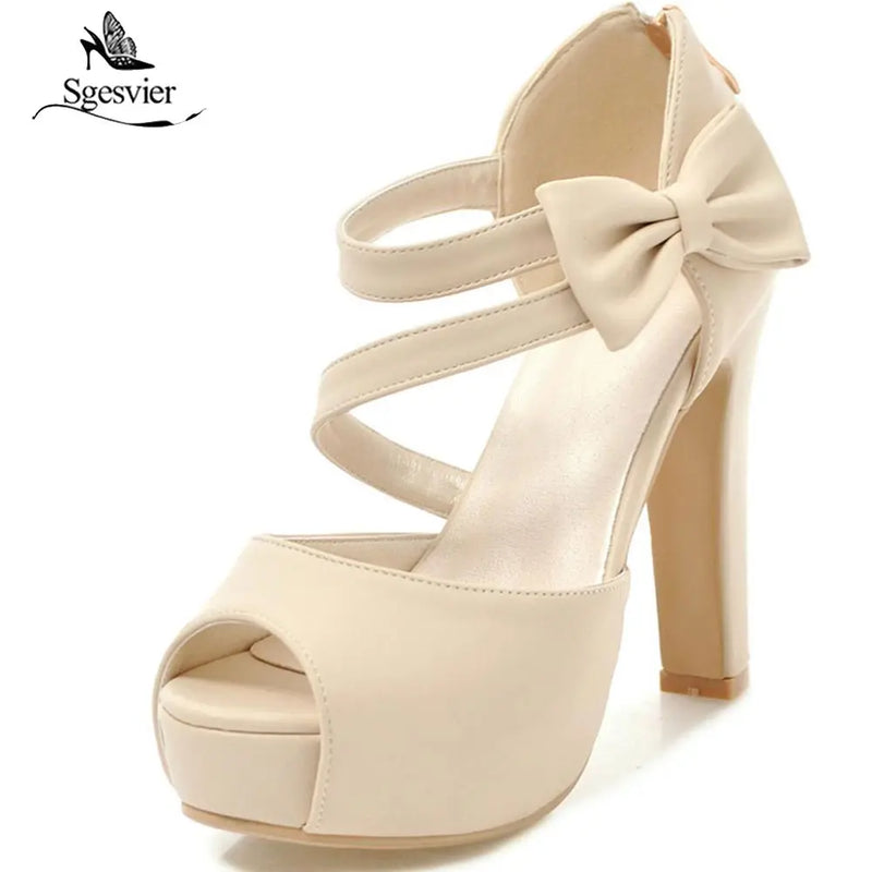 Sandália Peep Toe Elegance com Zíper e Laço na Lateral