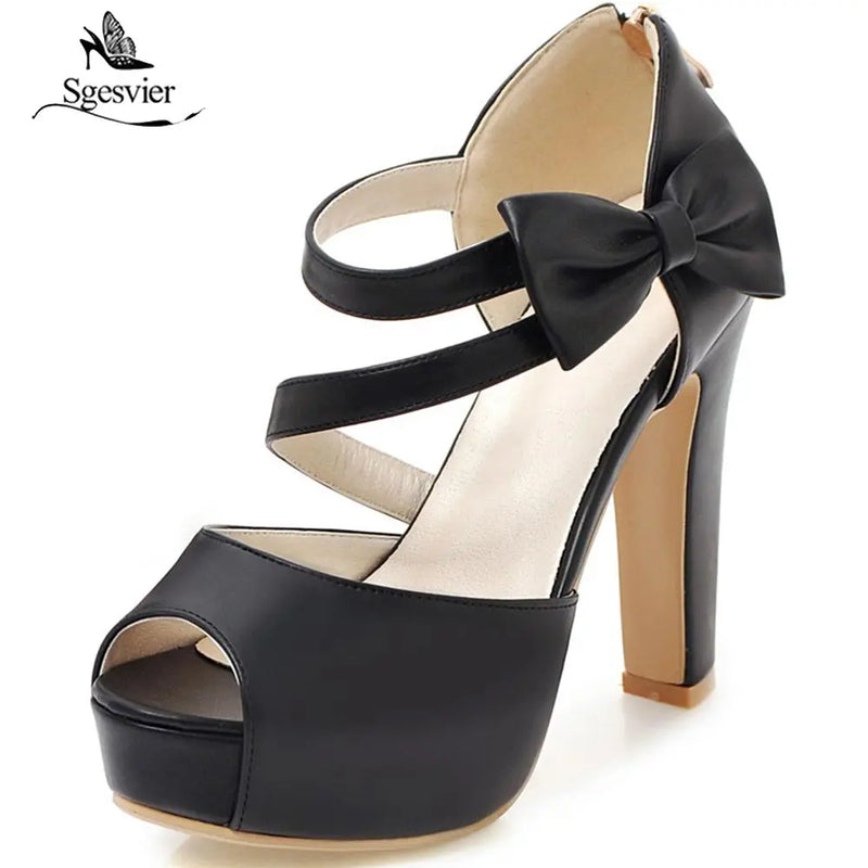 Sandália Peep Toe Elegance com Zíper e Laço na Lateral